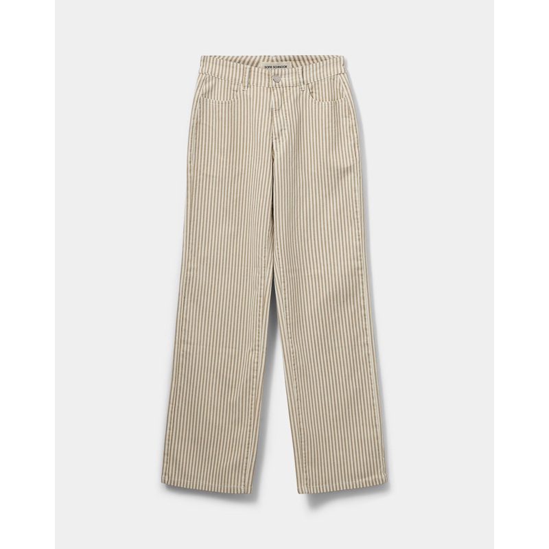 LUCCASW JEANS – Camel striped-32 & 34 & 36 & 38 & 40 & 42