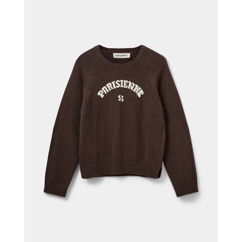 PARISIENNESW SWEATER – Dark brown