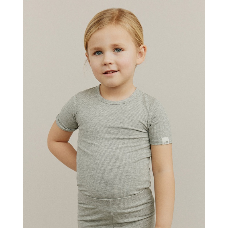 PIPERSK T-SHIRT – Grey mel-98 & 104 & 110 & 116 & 122 & 128