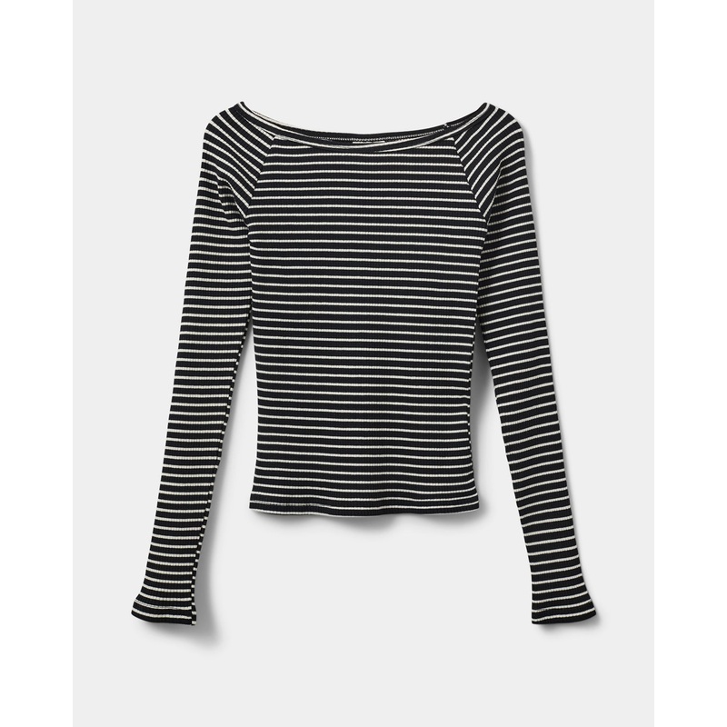 SOMASY BLOUSE – Black striped-128 & 140 & 152 & 164 & 176