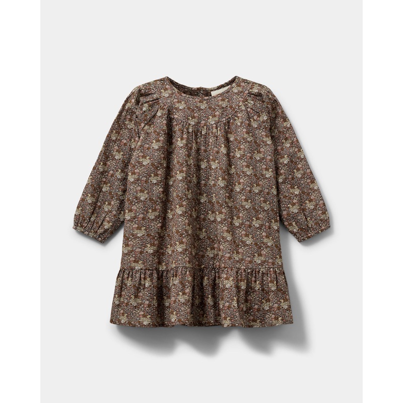 ALLYSK DRESS – Brown-98 & 104 & 110 & 116 & 122 & 128