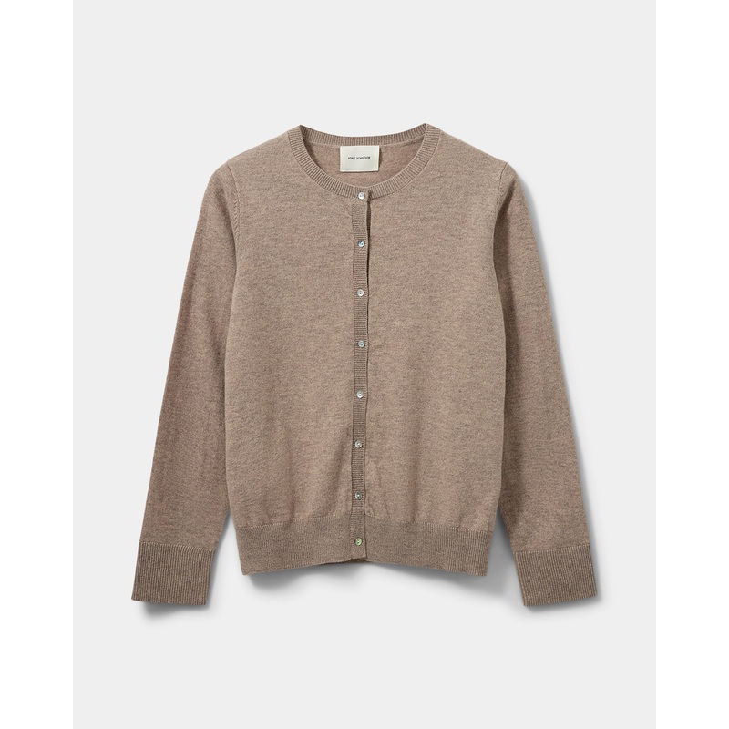 CISSESY CARDIGAN – Brown melange