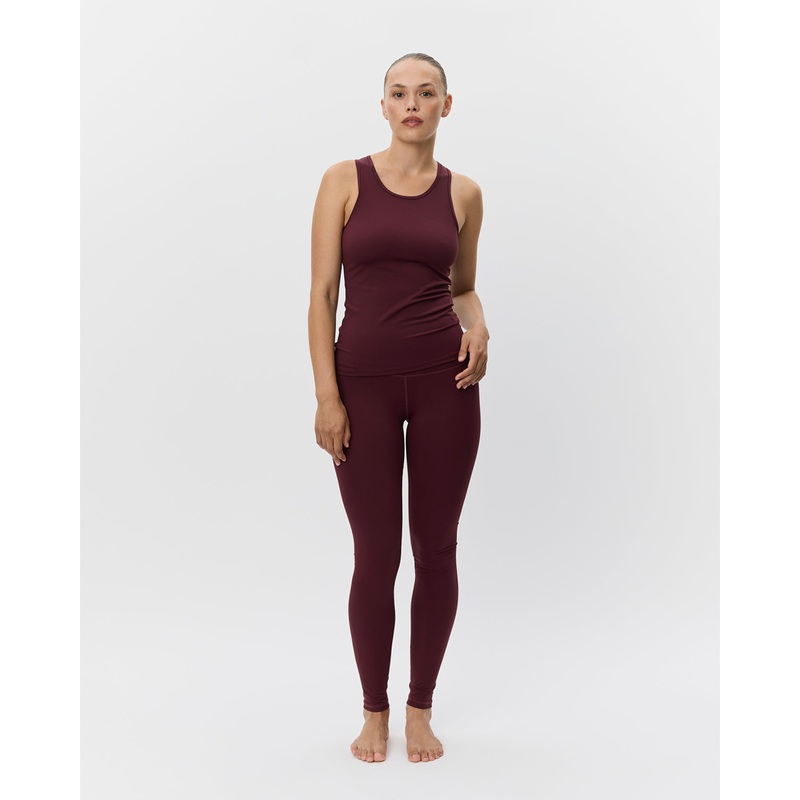 ADELASPO LEGGINGS – Burgundy-XS & S & M & L & XL