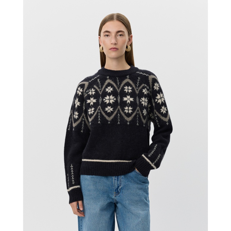 AINASW SWEATER – Black mix-XS & S & M & L & XL