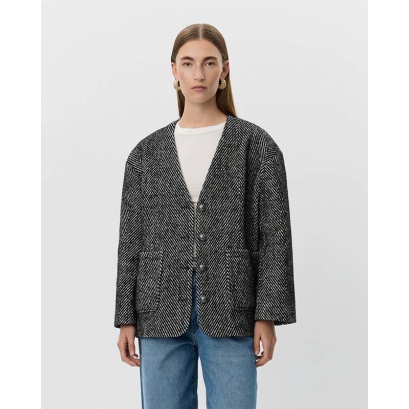 AURELIESW JACKET – Off White – Black