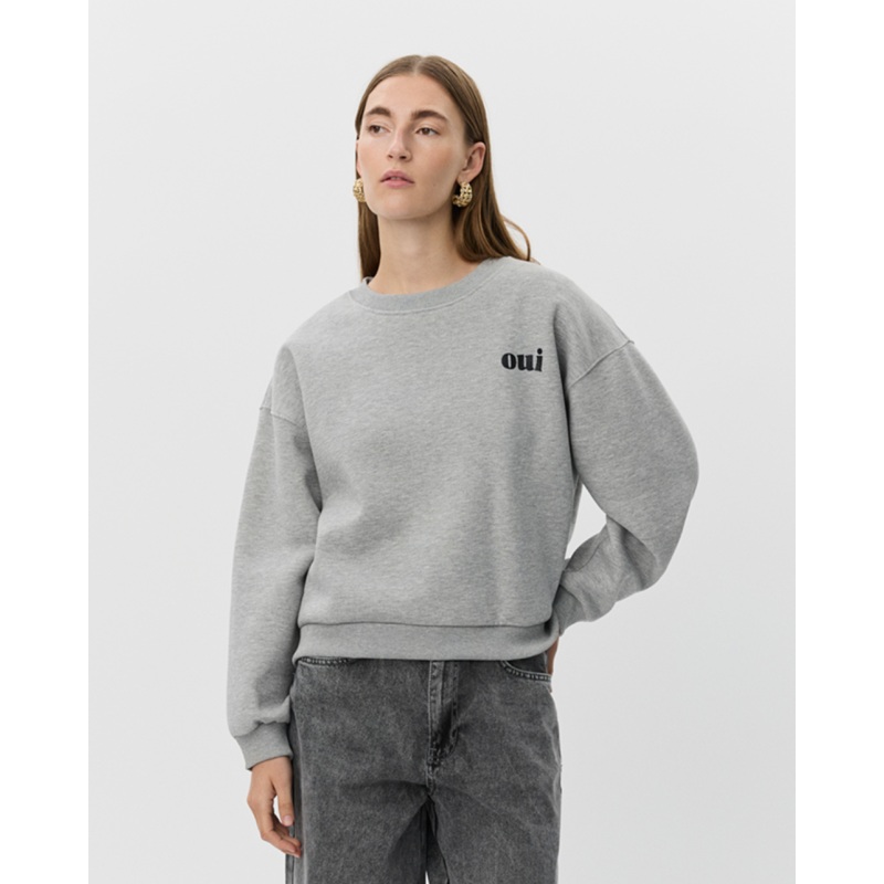ELINSW SWEATSHIRT – Grey melange