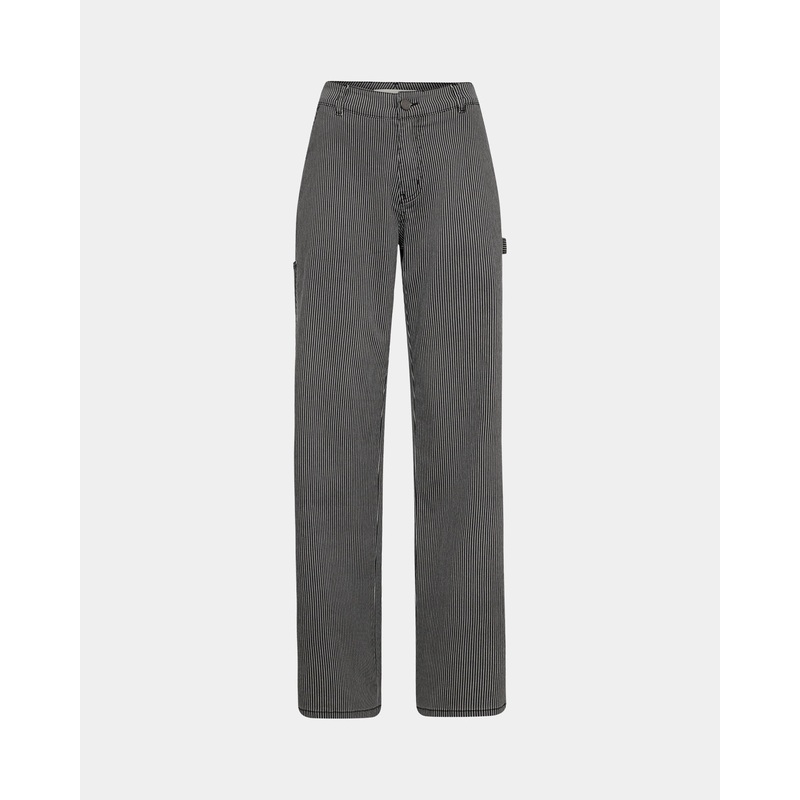 EMILYSW TROUSERS – Black thin stripe