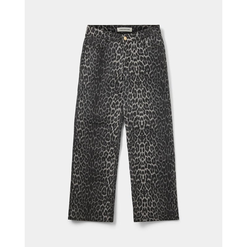 SIENNASW LEOPARD TROUSERS – Grey leopard