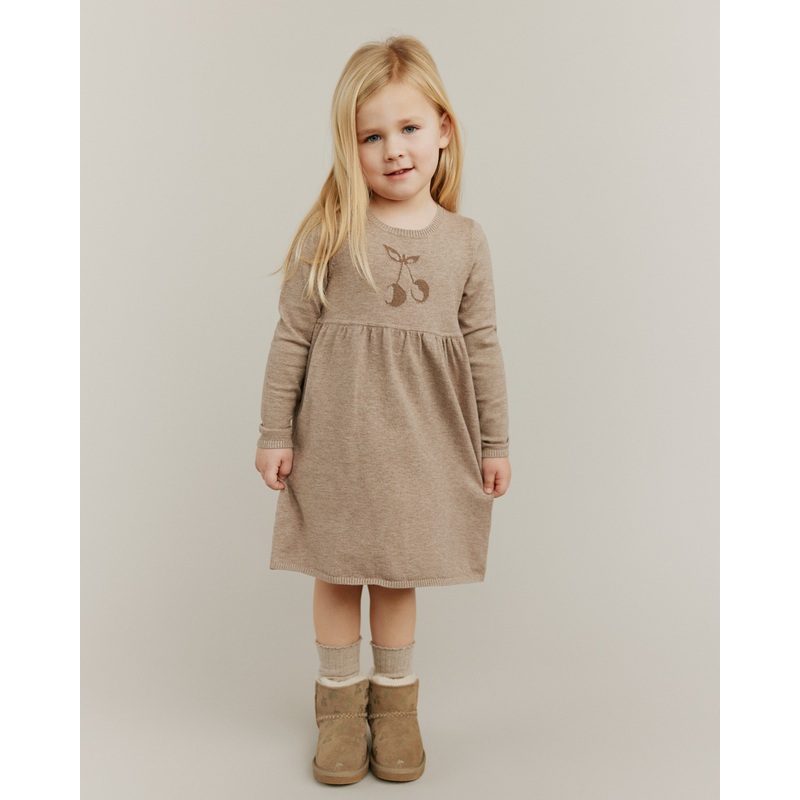 DAGNYSB DRESS – Brown melange-80 & 86 & 92 & 98 & 104 & 110 & 116