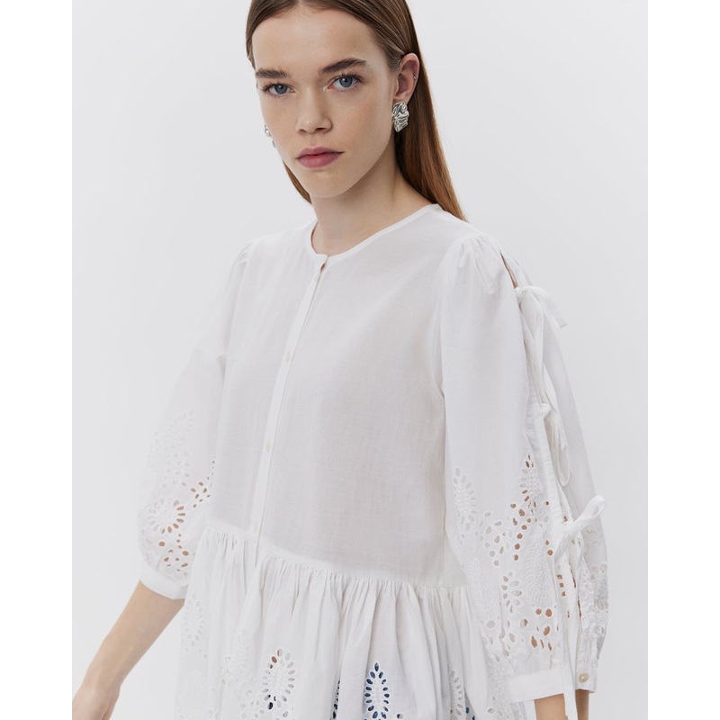 HATTIESW BLOUSE – Snow white-34 & 36 & 38 & 40 & 42