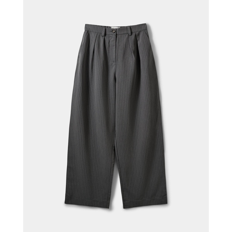 MALINASY TROUSERS – Dark Grey Striped