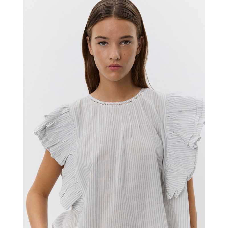 SAMARASW TOP – Off White – Navy