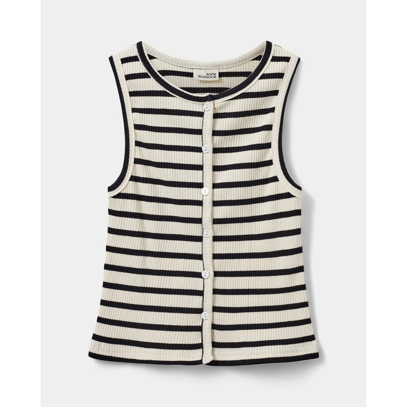 TAMILIASY TOP – Black striped-128 & 140 & 152 & 164 & 176