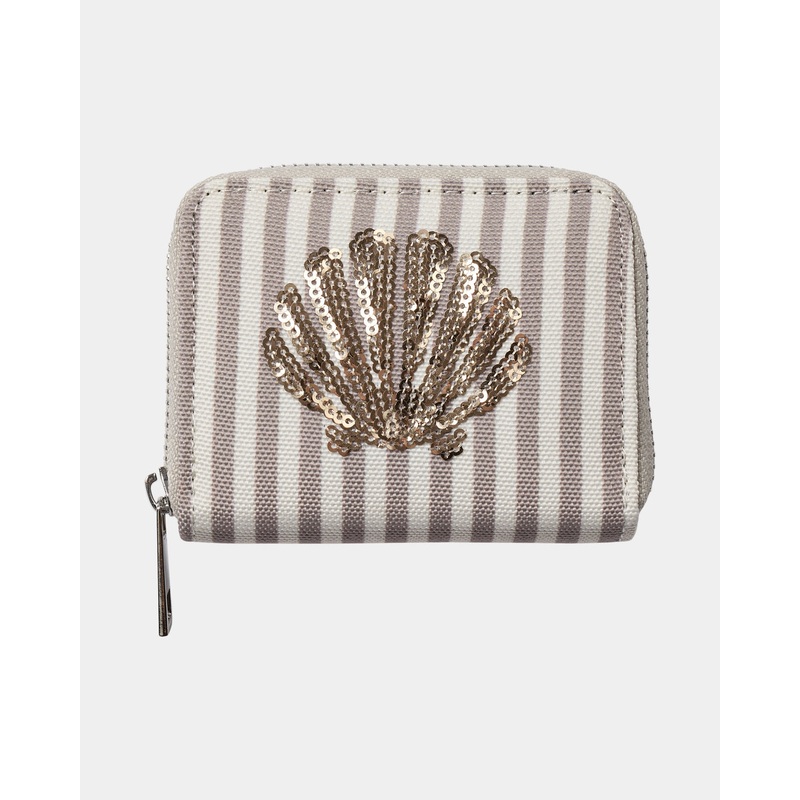 ZOESK WALLET – Brown thin stripe