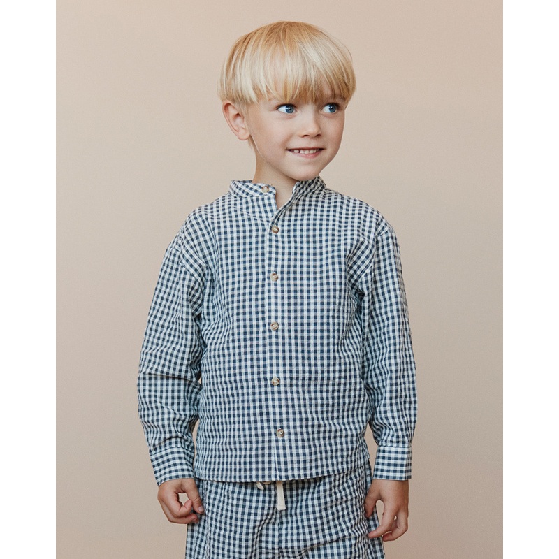 ADRIANSK SHIRT – Grey check-98 & 104 & 110 & 116 & 122 & 128