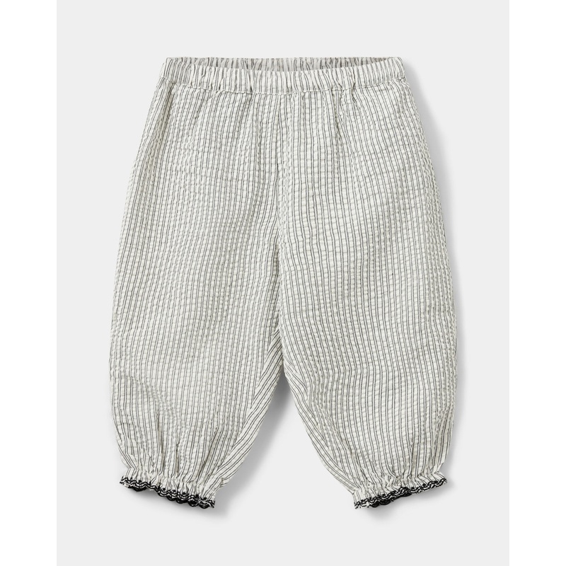 CARLINASB TROUSERS – Black thin stripe