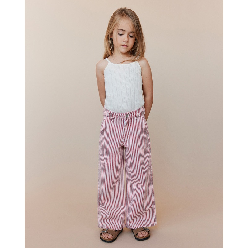 GITTESK TROUSERS – Red Striped