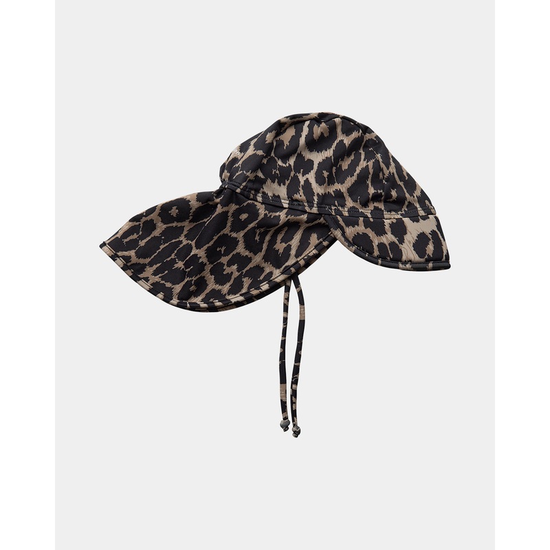 SISISB SWIM HAT – Light brown leopard
