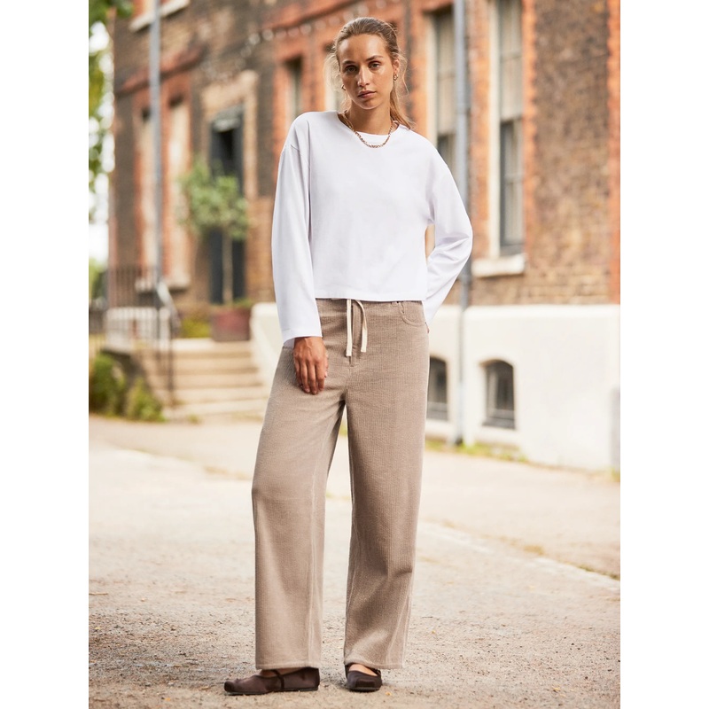 White Long-Sleeved Organic Cotton T-Shirt