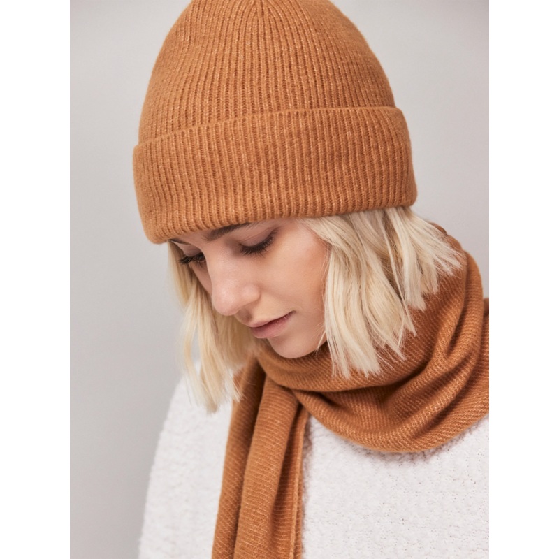 Camel Knit Beanie-ONE SIZE-Camel