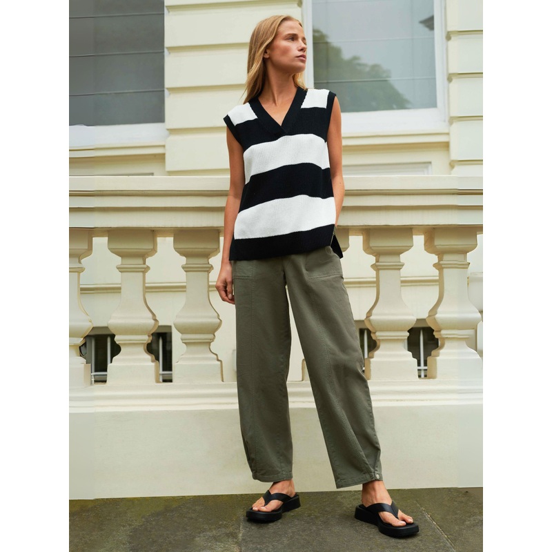 Khaki Cargo Trousers-6 & 8 & 10 & 12 & 14 & 16 & 18-Green