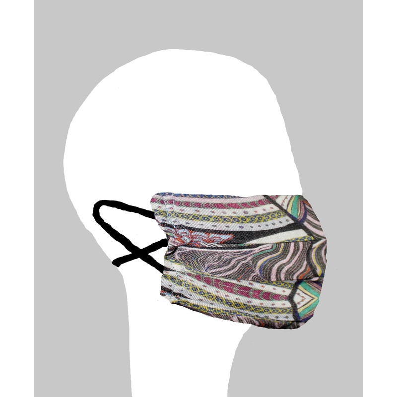 Turban Print. Modal /Wool Facemask