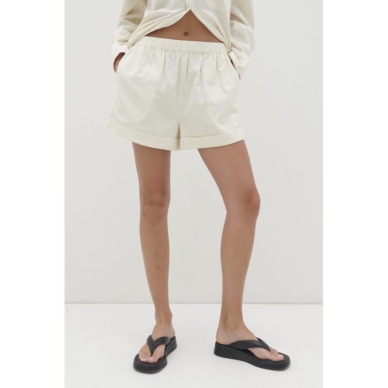 Emery Boxy Shorts – Cream-XS & S & M & L