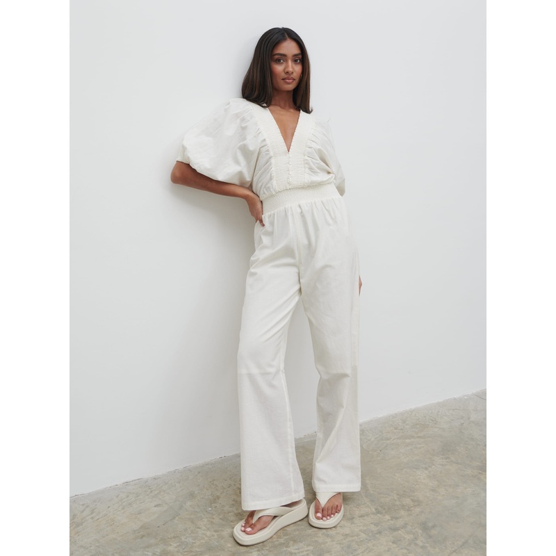 Bailey Cut Out Jumpsuit – Oatmeal