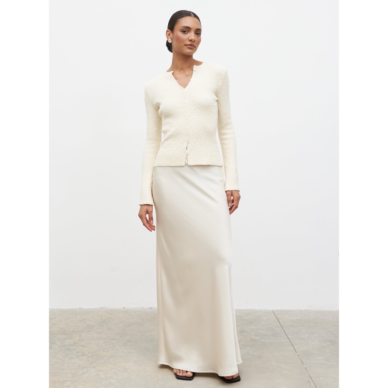 Breya Maxi Skirt – Oyster-6 & 8 & 10 & 12 & 14 & 16