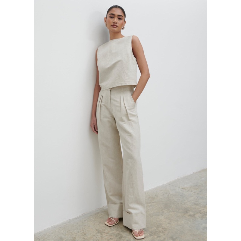 Bryony Linen Trousers – Natural