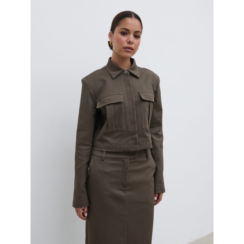 Brady Boxy Shirt – Taupe-6 & 8 & 10 & 12 & 14 & 16