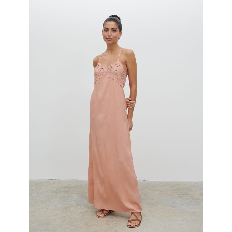 Davina Maxi Dress – Dusty Rose