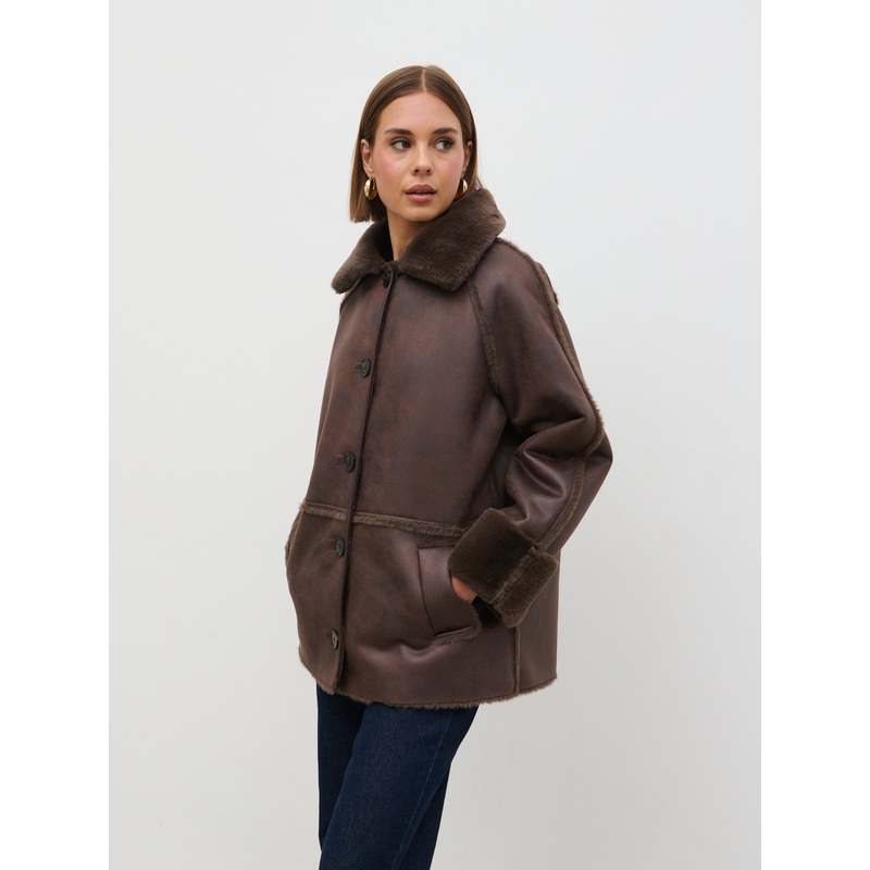 Sawyer Aviator Coat – Brown-XS & S & M & L