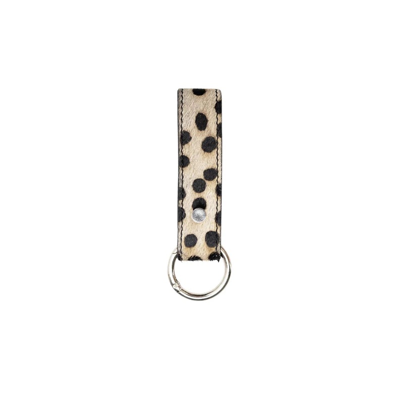 Black Colour Malia Keyhanger-Dot & Beige & Black & Leo