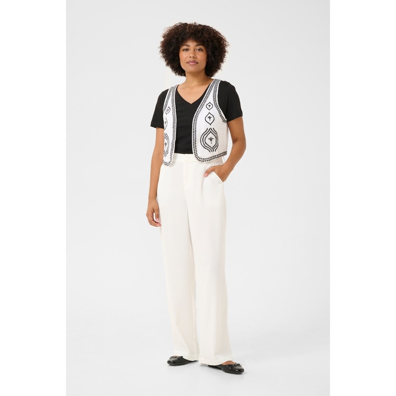 Cream Manju Waistcoat-Snow White-XS/S & M/L