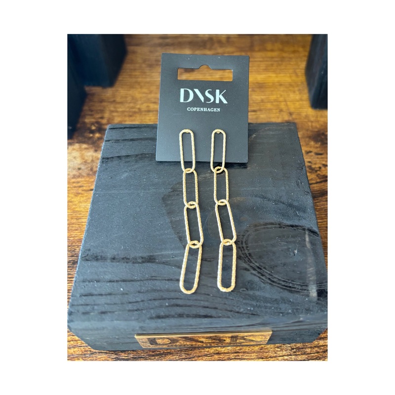 Dansk Tempeste Long Paperclip Earring
