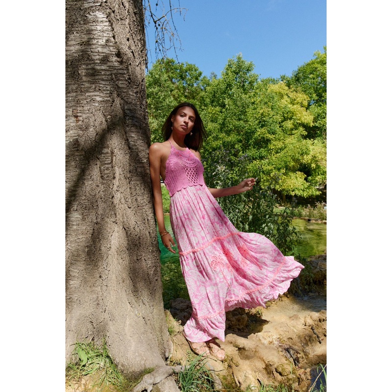 Piti Cuiti Sahara Crochet Long Dress