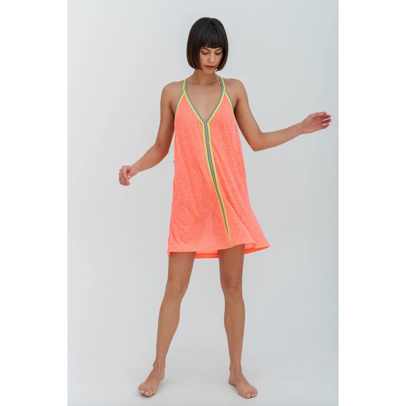 Pitusa Mini Sundress-Blue & Watermelon-Petite & Standard