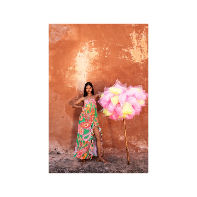 Sundress Francette Long Dress-Primavera Linen-S & M & L