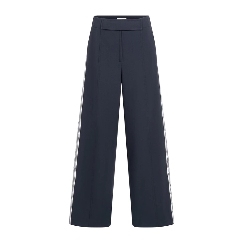 YAYA 01-301215-508 High Waist Trousers with Side Stripes