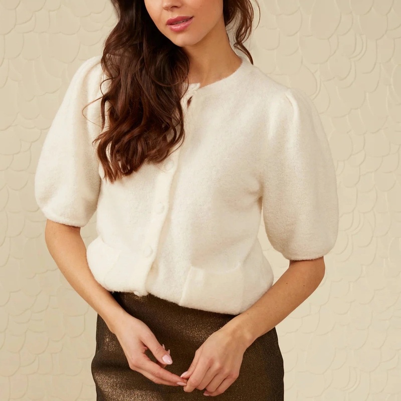 YAYA 401045-311 Glitter Effect Mini Skirt