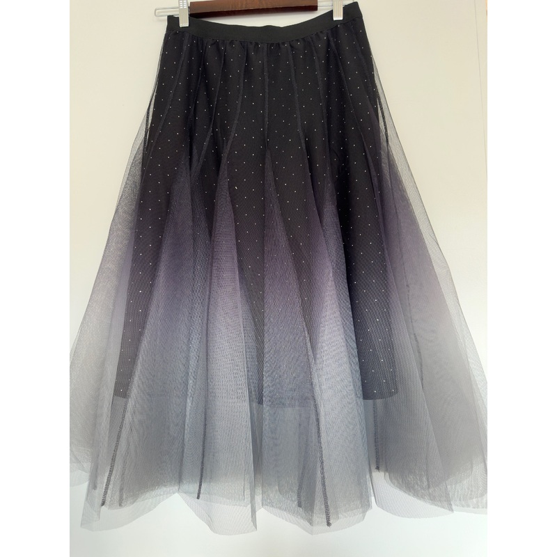 Cream Glitter Skirt-Windward Blue-Extra small & Small & Medium & Large