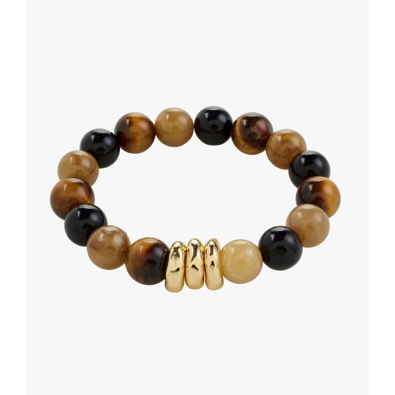 Pilgrim UNFOLD Bracelet-Gold Plated/Brown