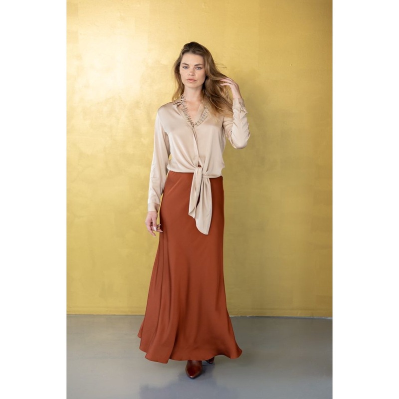 Silk95Five Thai Top-Dolphin Grey & Dorian Brown & Chambre-Small & Medium