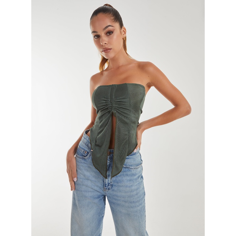 Butterfly Effect Top-S & M & L-OLIVE