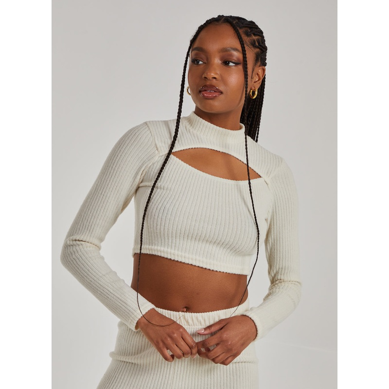 Soft Brushed Letterbox Top-S & M & L-Ivory