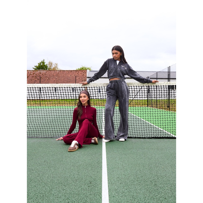 Halo Diamante Heart Zip Up Hoodie