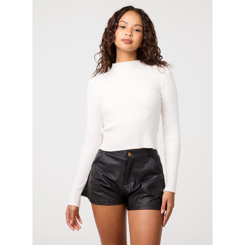 Ribbed Jumper-S/M & M/L-IVORY