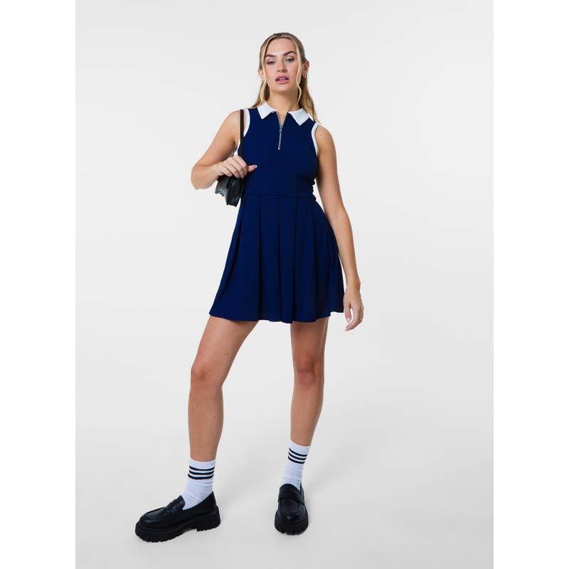 Tennis Dress With Contrast Binding