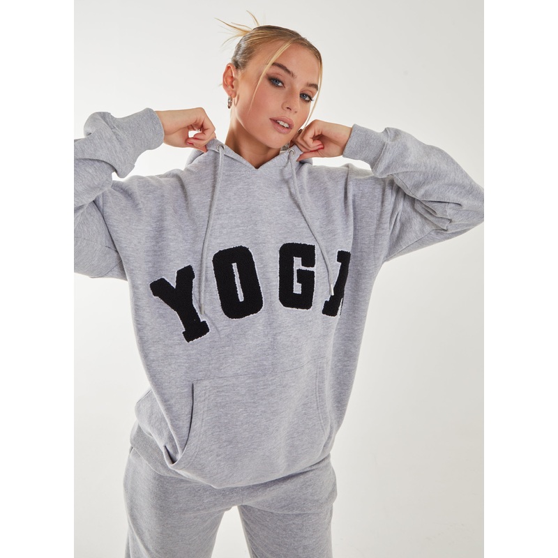 Yoga Sports Hoodie-S & M & L-Grey